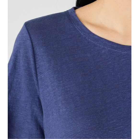 Eileen Fisher $118 Organic Linen Jersey Short Sleeve Crew Neck Tee T-Shirt XS - Picture 9 of 9